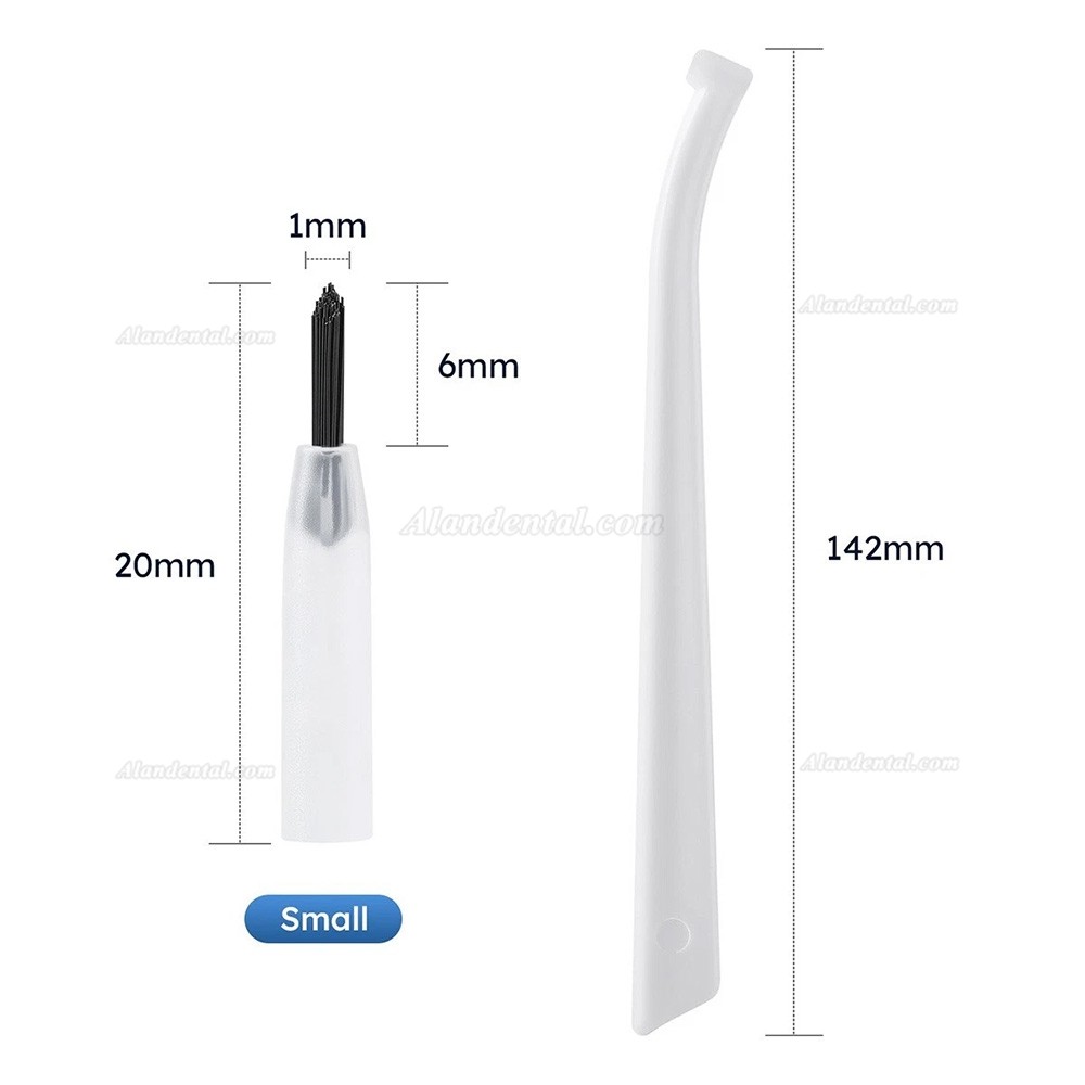 100pcs Disposable Dental Applicator Tips Brush + 2pcs Handles Replaceable Composite